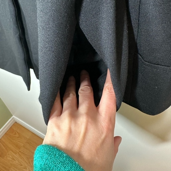 Mng Suit Jacket Oversized Ling Blazer‎ with Snaps Black Medium - Picture 4 of 7